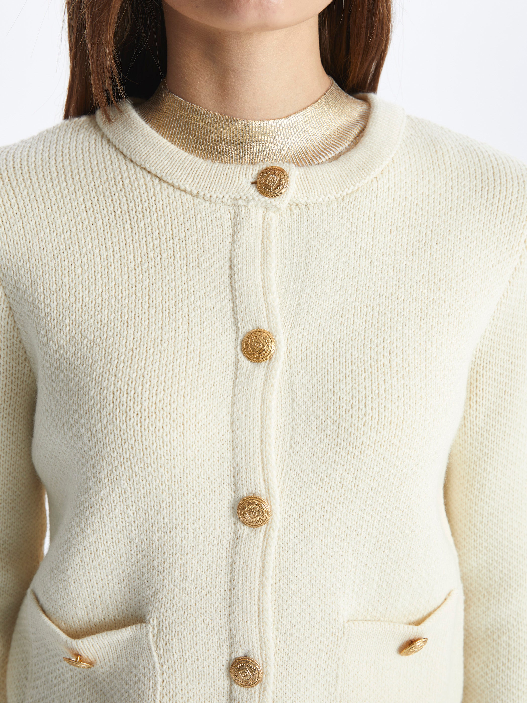 Elegant Button-Up Knitted Cardigan Jumper – Alse Studio